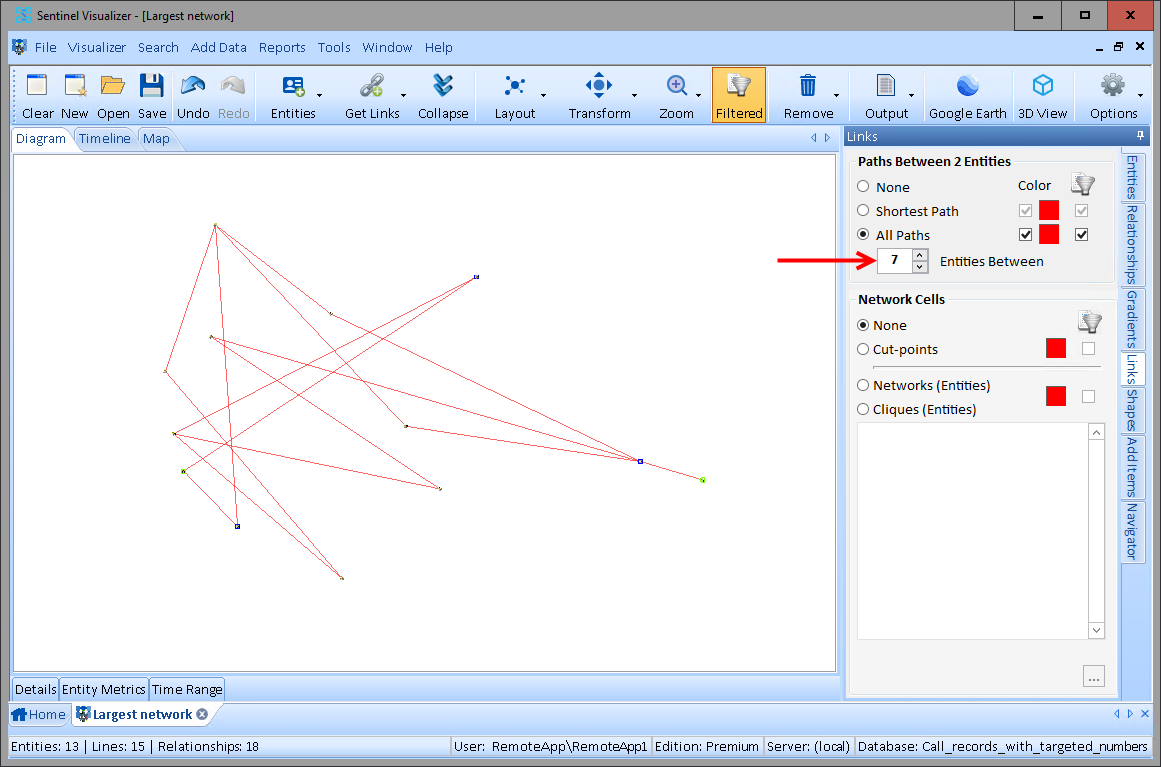 Visualizer Links All Paths Between Entities