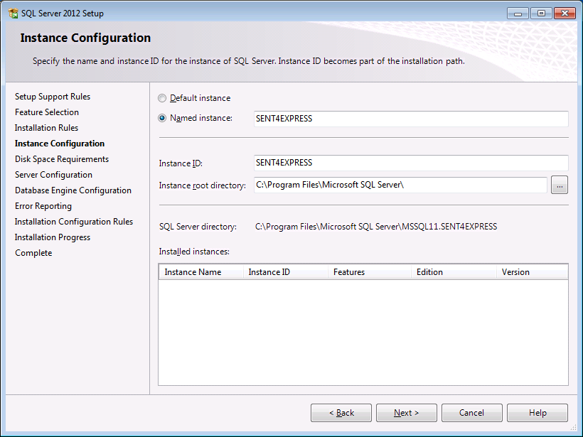 Instance Configuration